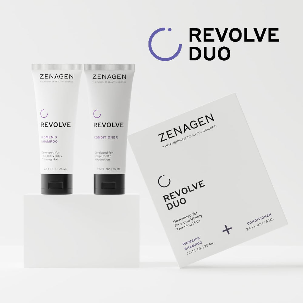 Zenagen Revolve travel kit packaging, TSA-approved for easy carry