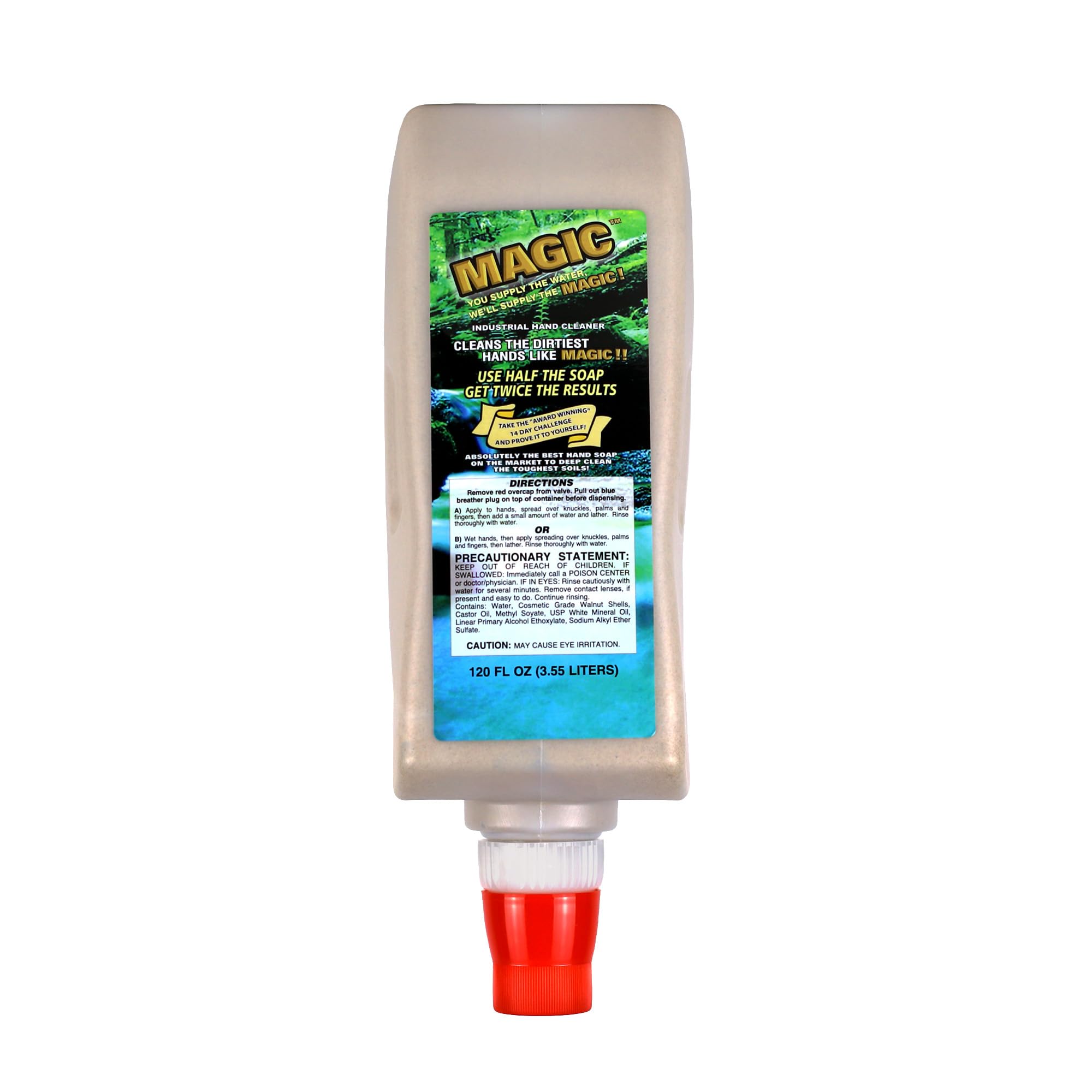 Zenex Magic Hand Soap grease-removal for automotive grime in the shop.