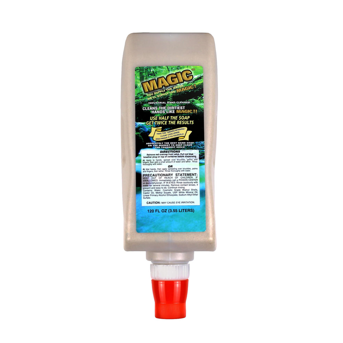 Zenex Magic Hand Soap grease-removal for automotive grime in the shop.