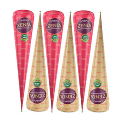 Zenia henna cone detail showing smooth paste texture for even application.