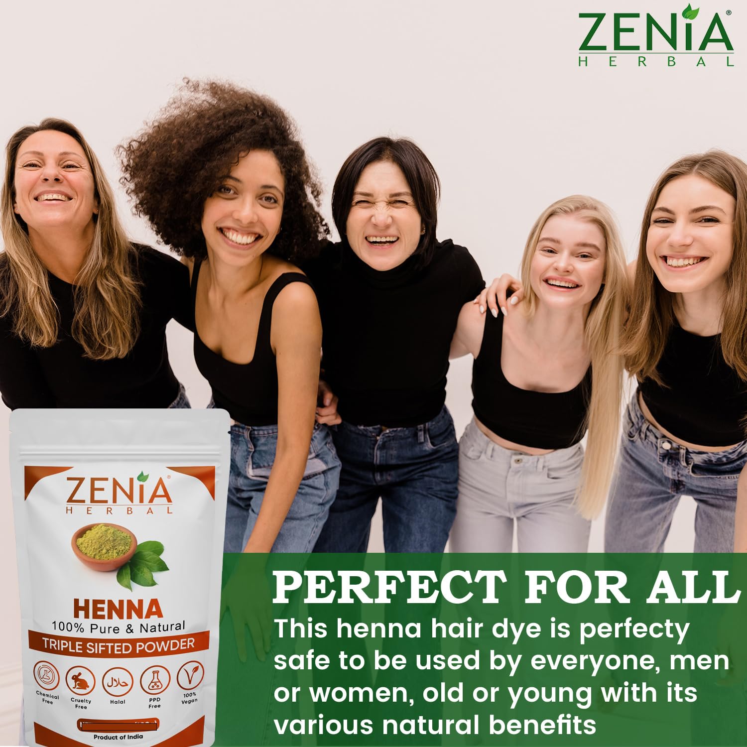 Zenia powder texture triple-sifted offers a smooth, ready-to-make paste for consistent results.