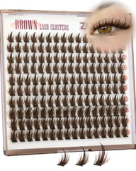 Zenotti Brown Manga Lashes 10-14mm for natural sun-kissed look.