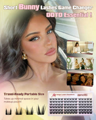 Zenotti lashes show a vivid wet look and CC curl for glossy, photo-ready eyes