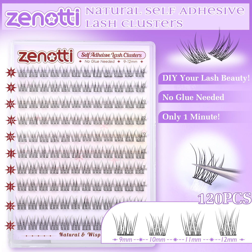 Zenotti wispy C-curly lashes highlight eye shape with lasting comfort.