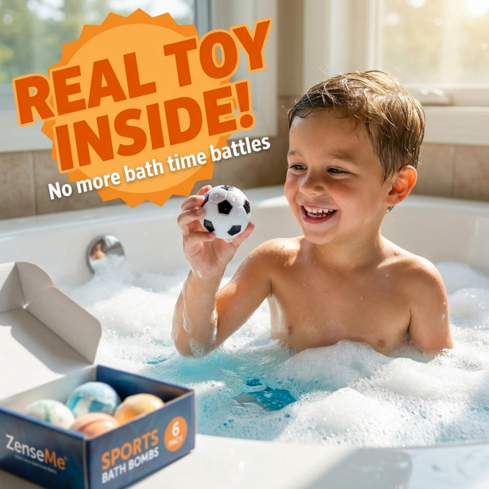 Caja regalo ZenseMe de bombas de baño para fiestas y regalos.