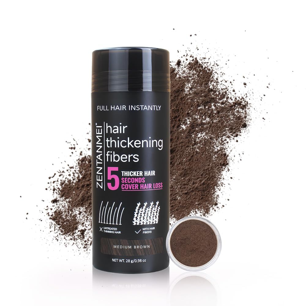 ZENTANMEI Fibras capilares: aplicación instantánea para volumen en cabello fino