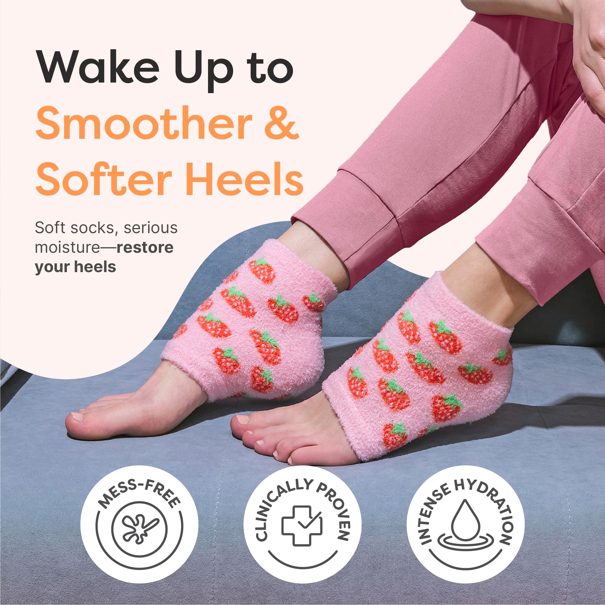 ZenToes diseño abierto de dedos para mayor comodidad al dormir.