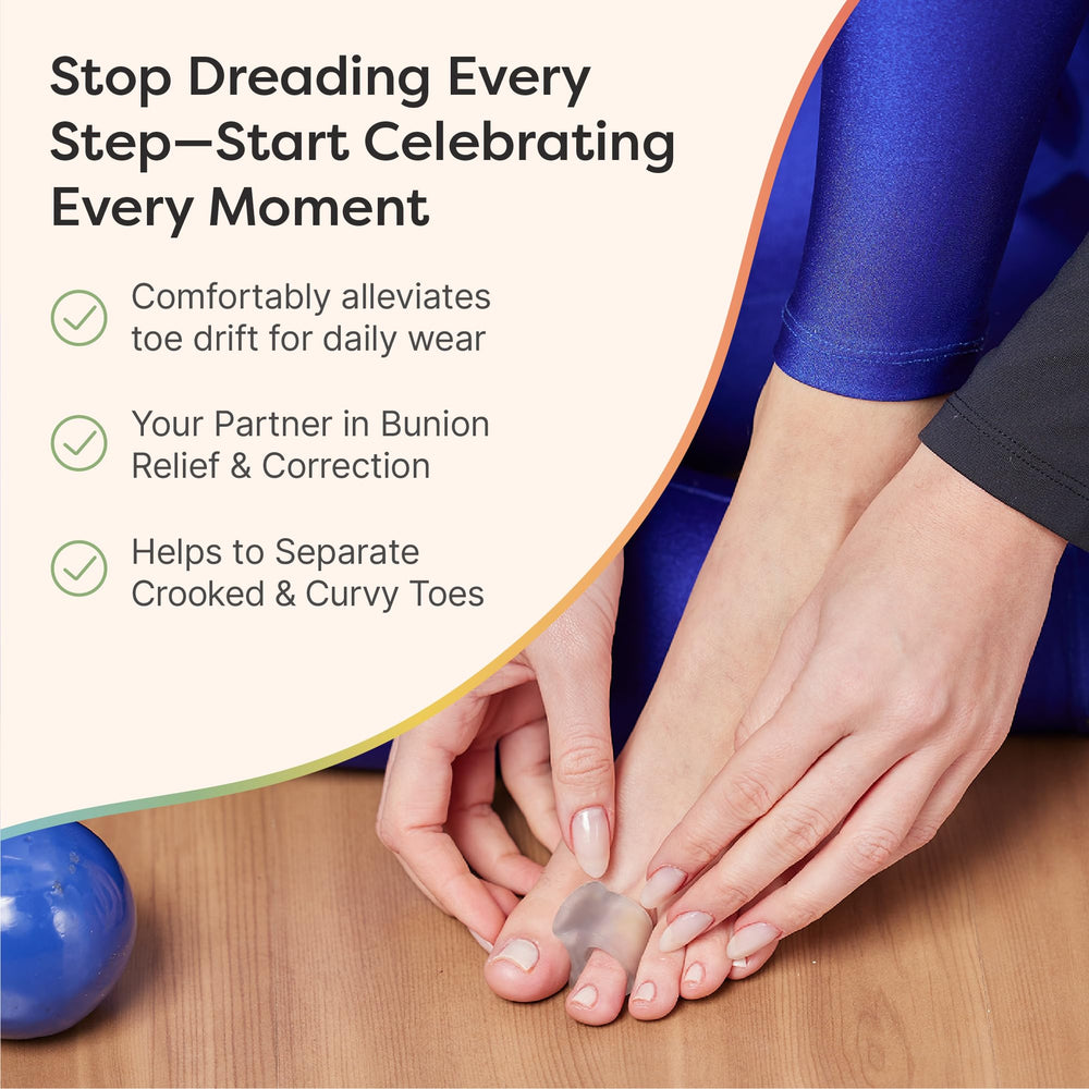 ZenToes Toe Separators for overlapping toes improve spacing and comfort.
