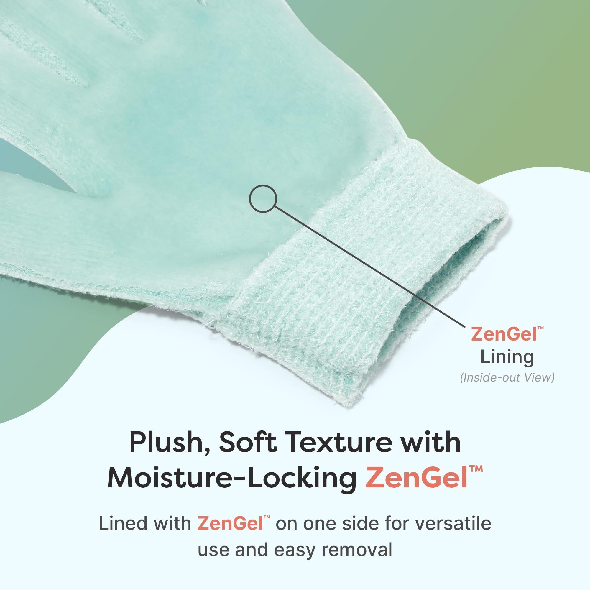 ZenToes guantes para alivio de irritación y sequedad de la piel