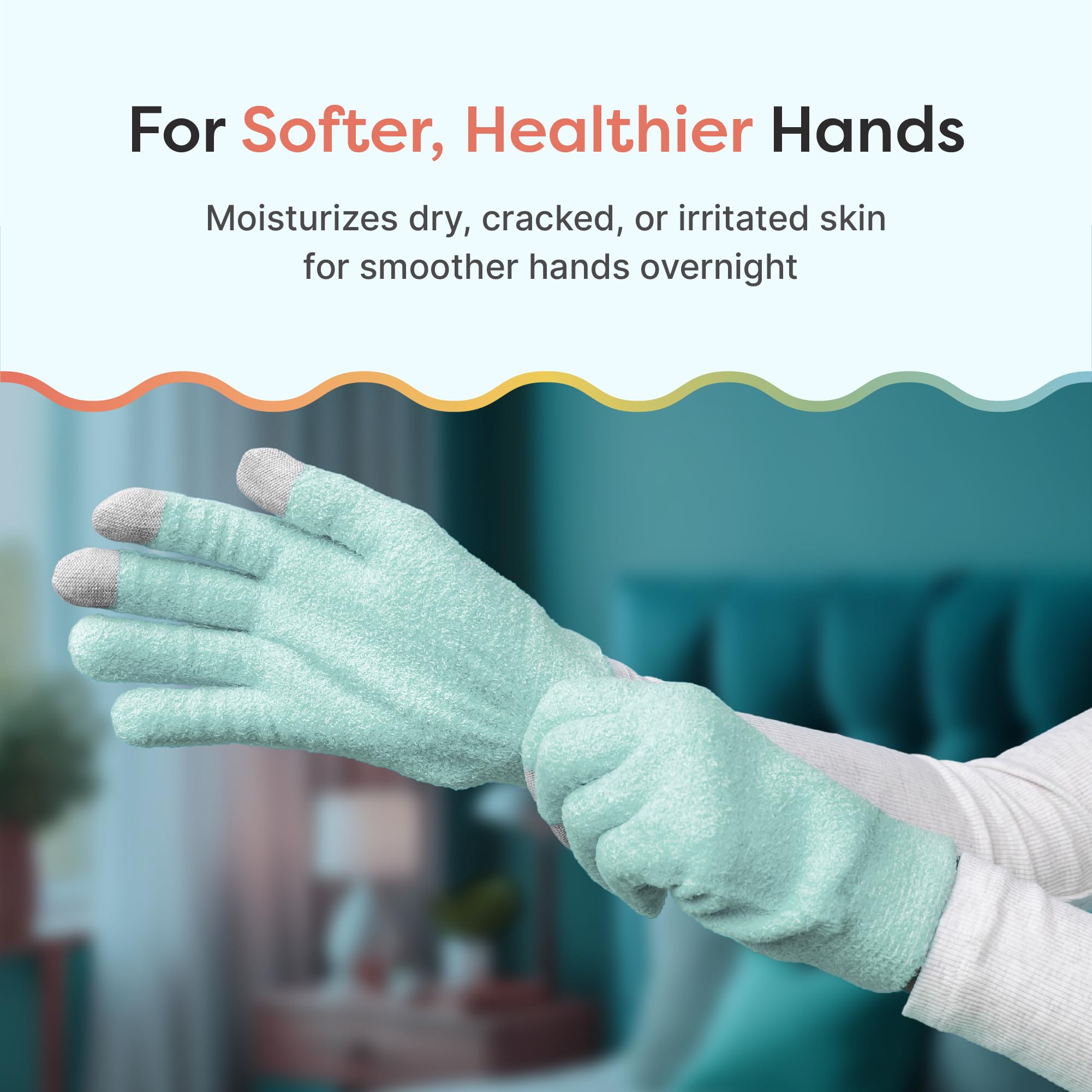 ZenToes guantes hidratantes con aceite de oliva para nutrición nocturna