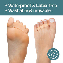 ZenToes beige soft-crest gel offers light correction and toe separation.