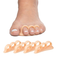 ZenToes Hammer Toe Corrector under middle toes provides gentle realignment.