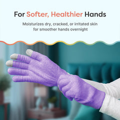 ZenToes Moisturizing Gloves gel lining close-up with vitamin E infusion