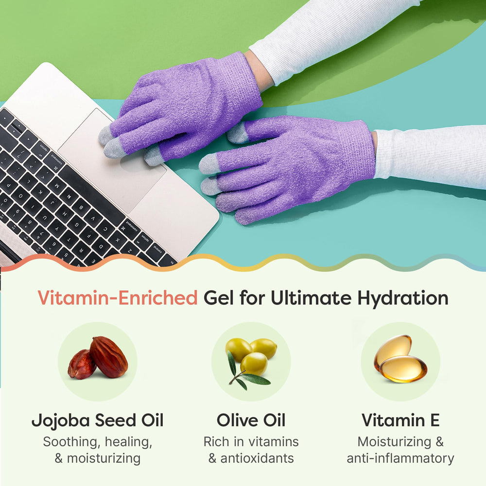 ZenToes Moisturizing Gloves with olive and jojoba oils for skin nourishment