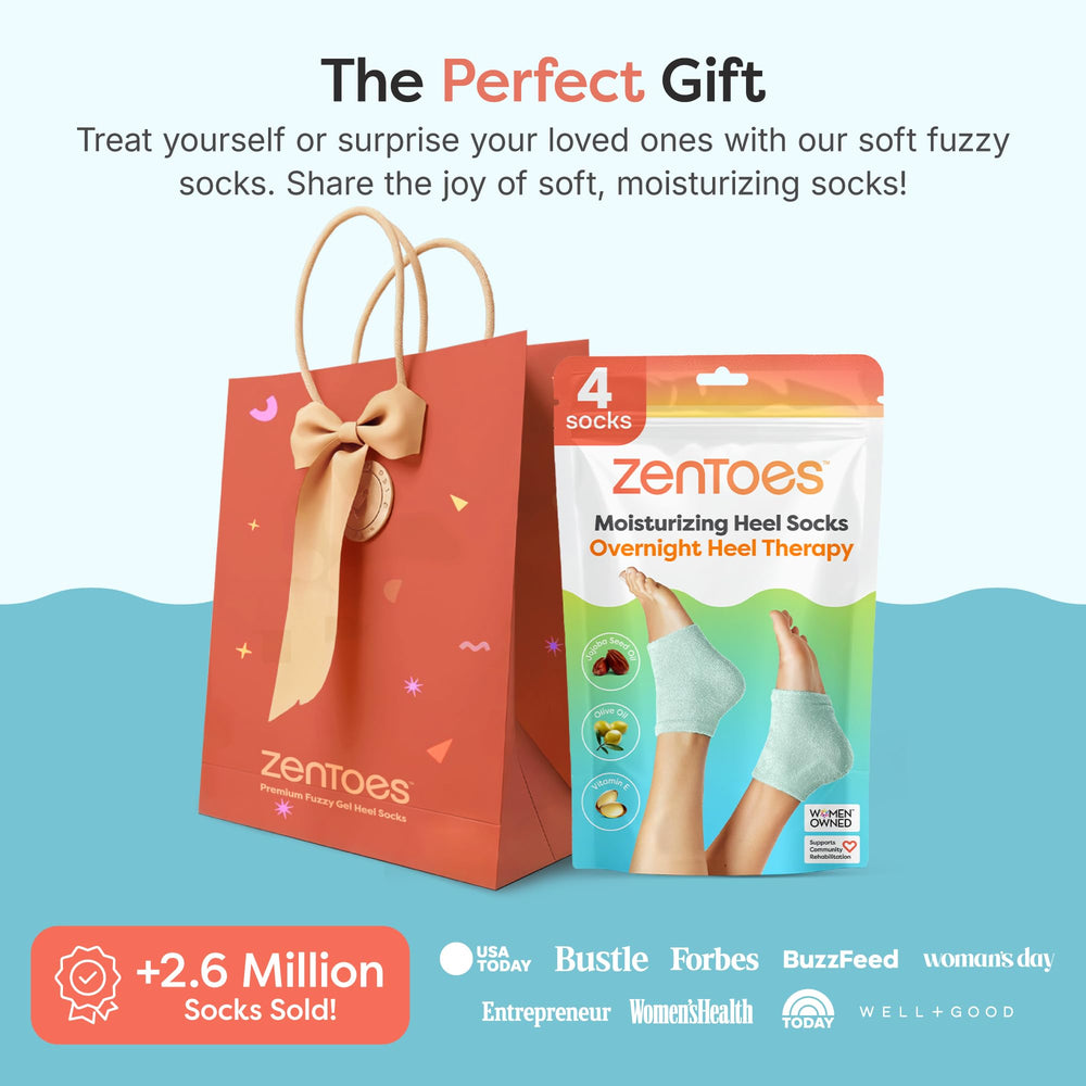 Calcetines de spa ZenToes para pedicura casera y suavidad duradera