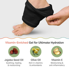 ZenToes interior con gel nutritivo para piel áspera.