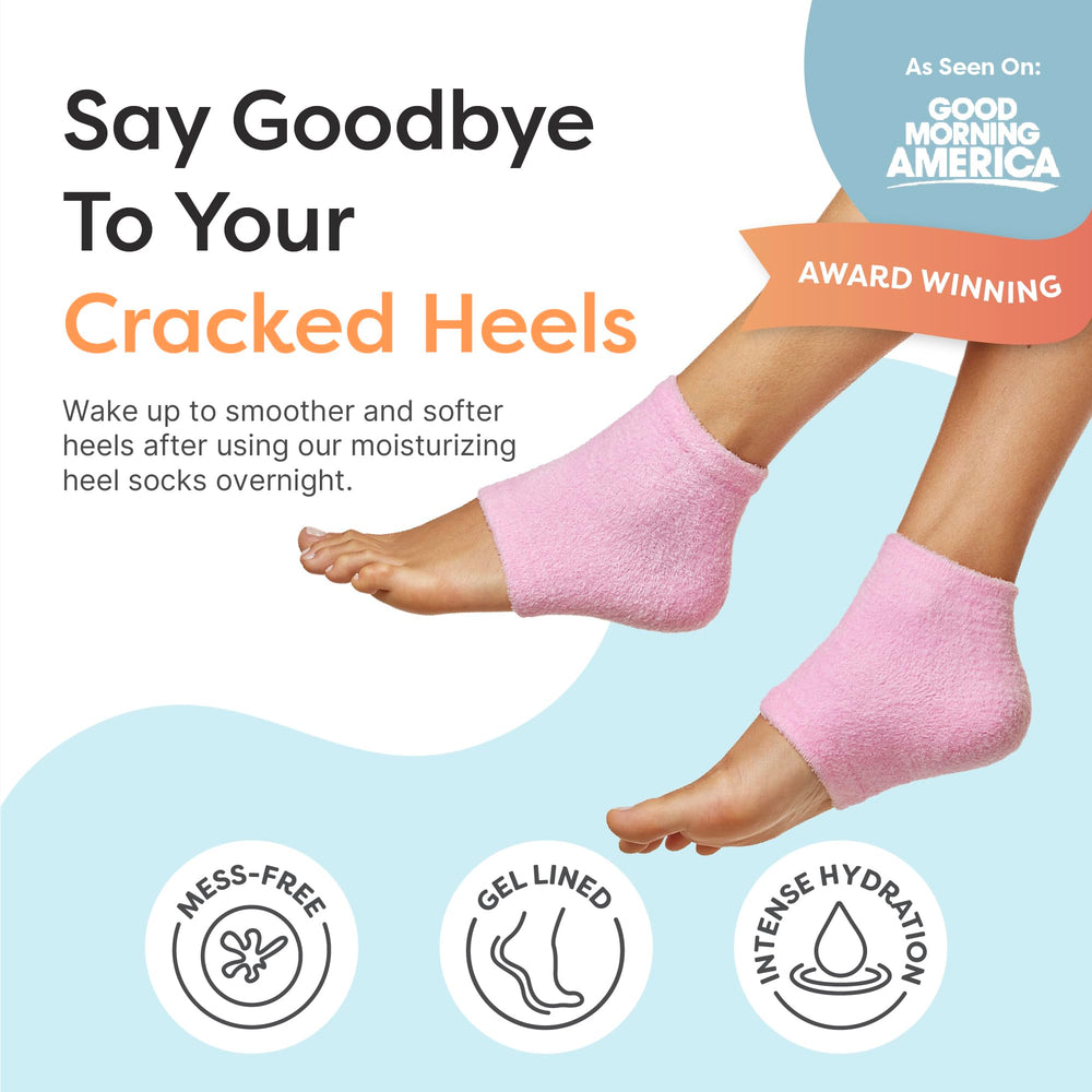 ZenToes talones con gel jojoba para hidratación profunda.