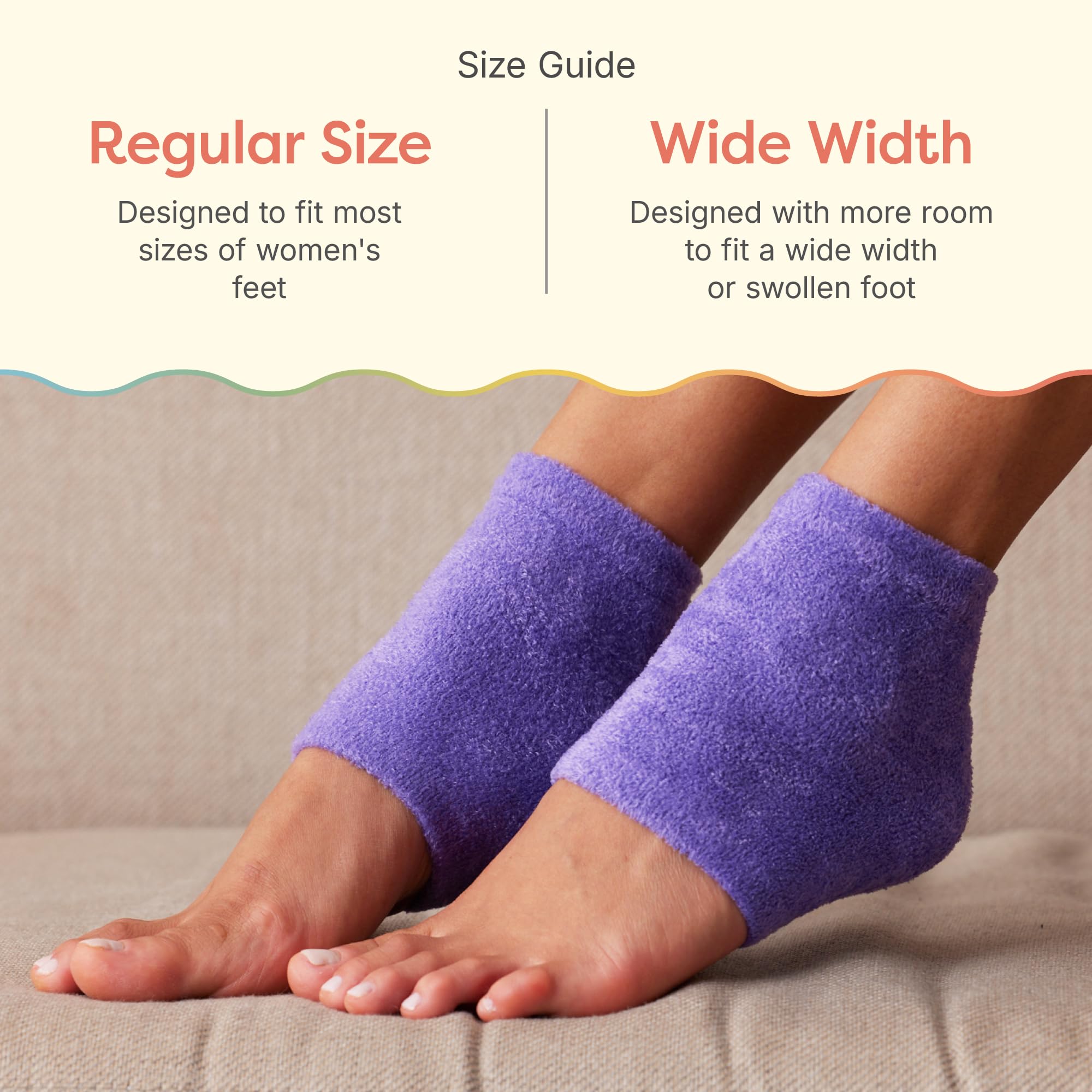 ZenToes tejido suave y lavable ofrece uso repetido sin perder forma.