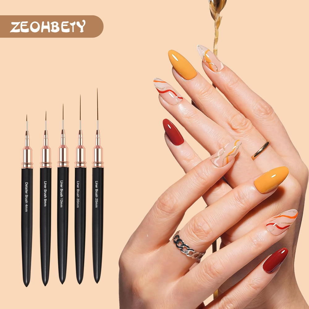 ZEOHBETY brush set with black handle for comfortable grip during sessions.
