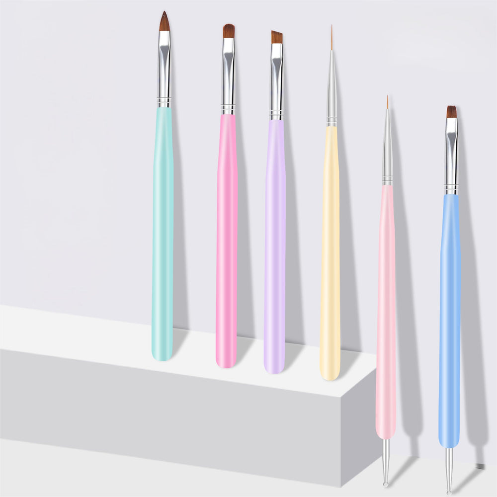 ZEOHBETY nail art brush square-flat for clean, bold filled shapes.