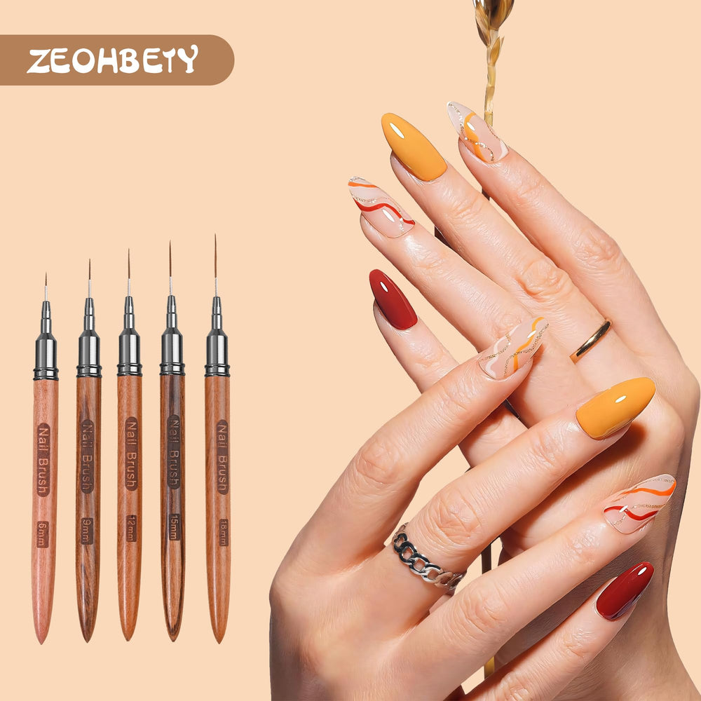 ZEOHBETY 18mm liner brush for broad, confident strokes.