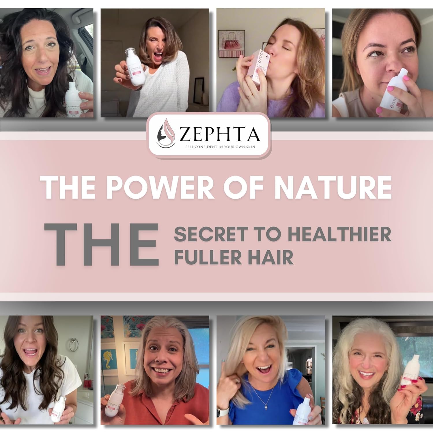 Zephta H-Regrow unisex packaging for men and women.