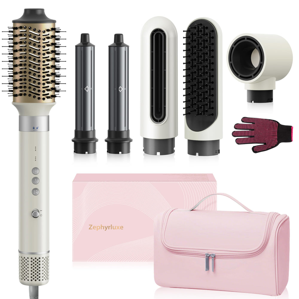 Zephyrluxe 6-in-1 hair styler dryer dries hair quickly with smoothing results.