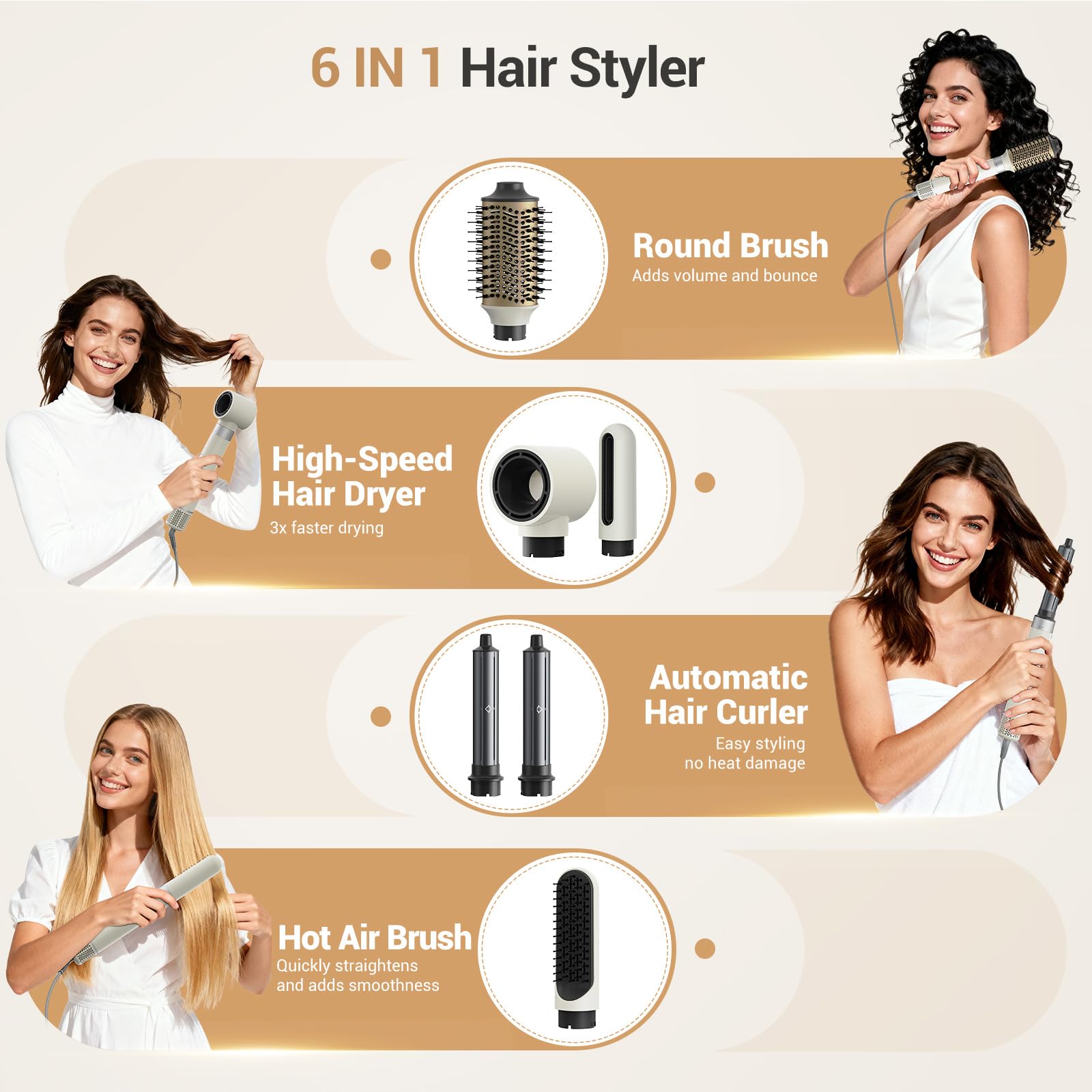 Zephyrluxe auto-wrap curlers deliver effortless curls with gentle airflow.