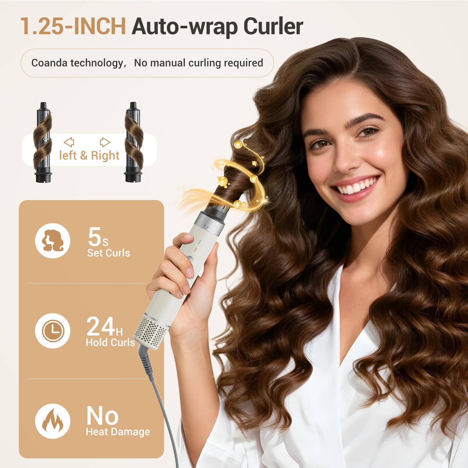 Zephyrluxe ionic dryer motor produces strong airflow for fast styling.