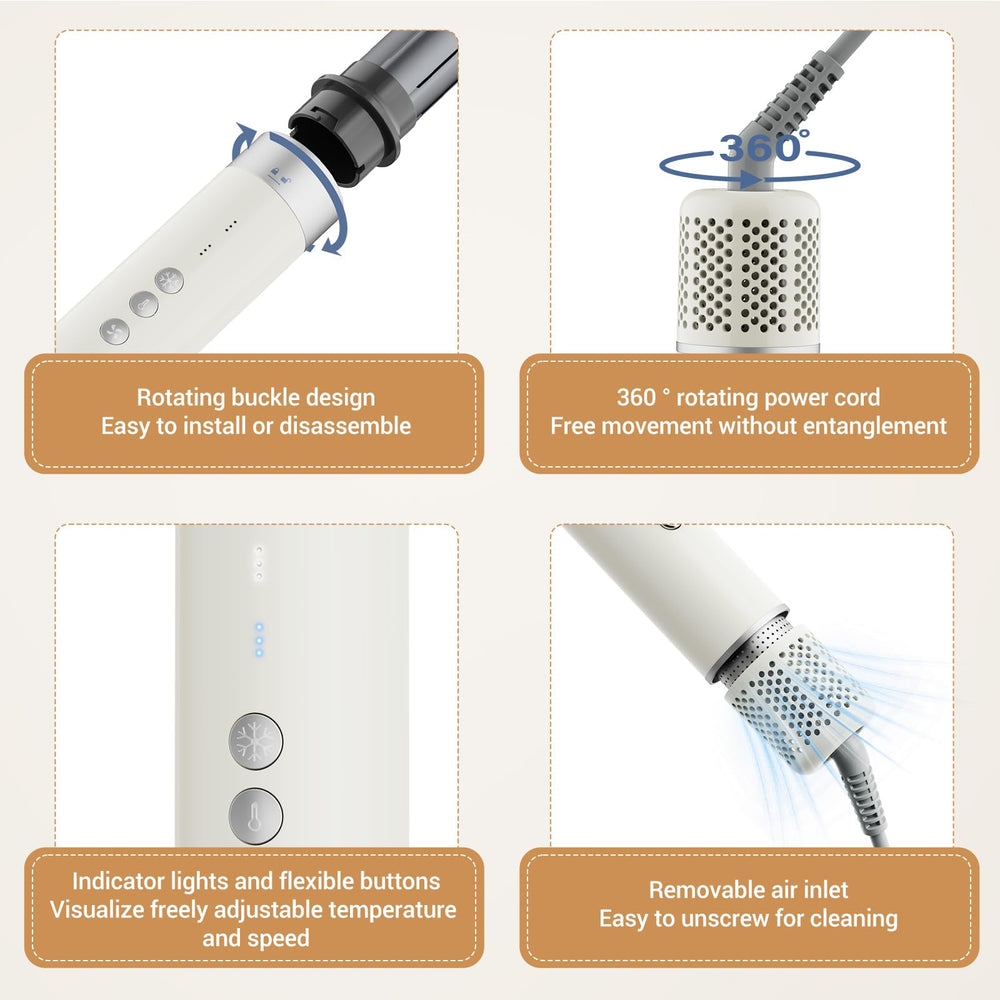 Zephyrluxe smart heat control shows customizable temperature settings.