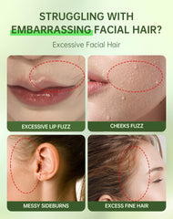 Zeponyx chin hair removal in action showing quick depilation and clean finish.