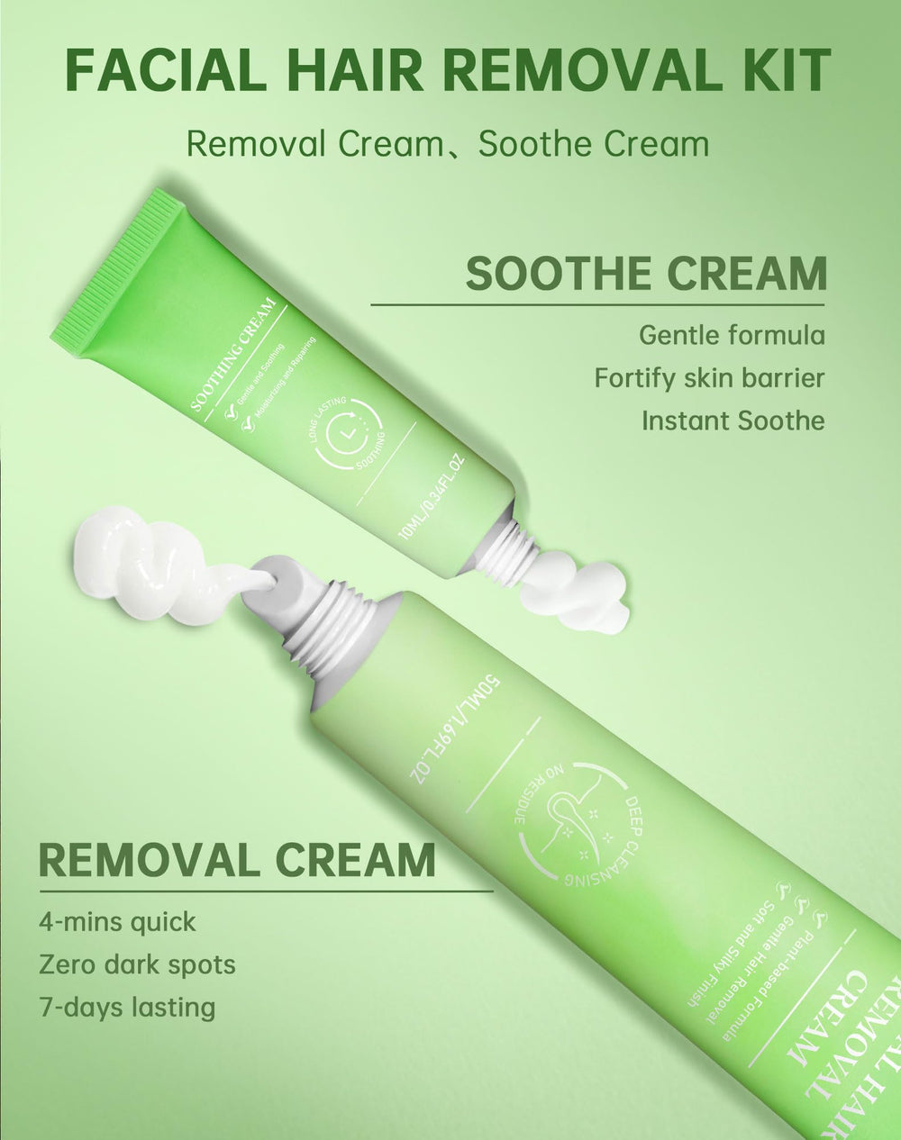 Zeponyx post-removal shows skin staying smooth up to seven days.