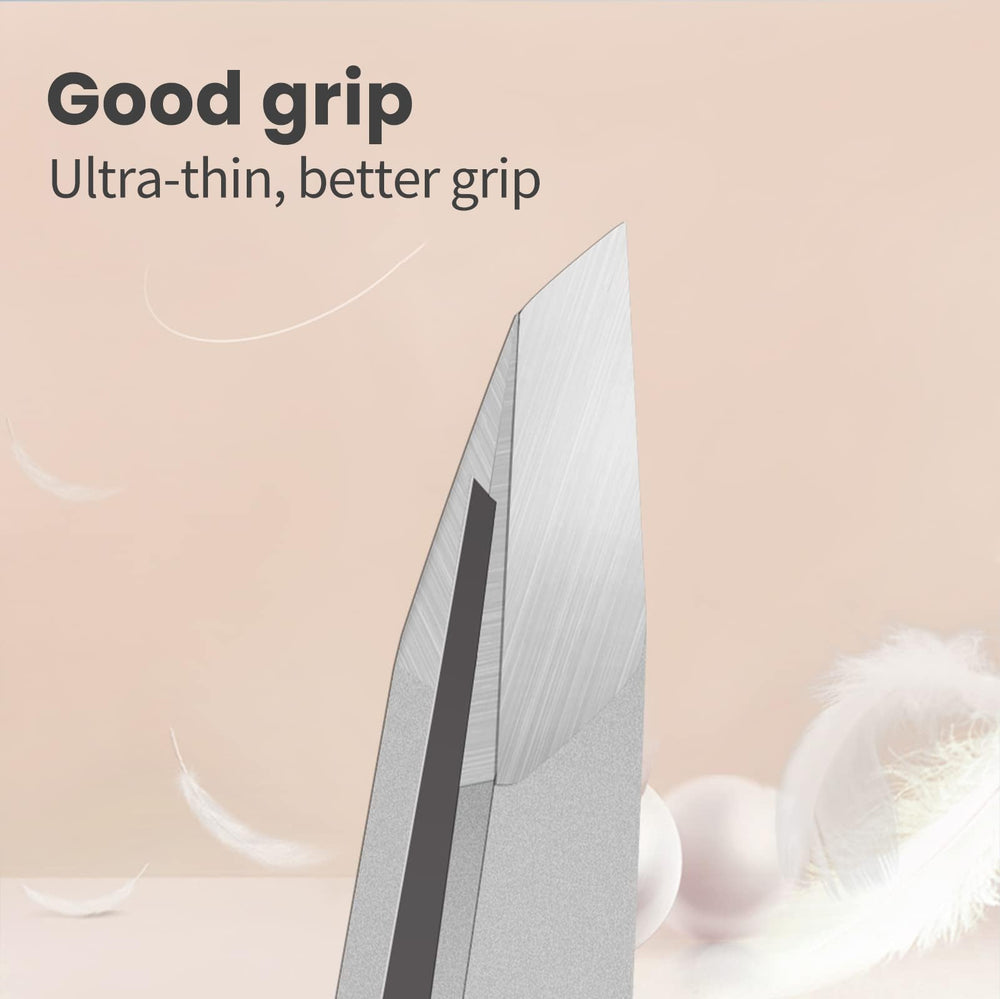 ZERNBER rust-proof stainless steel tweezers are durable and easy to clean