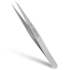 ZERNBER pointed tweezers for eyebrow shaping with precise grip.
