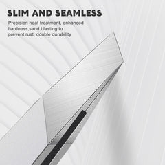 ZERNBER stainless steel tweezers offer durability and easy cleaning for repeated use.