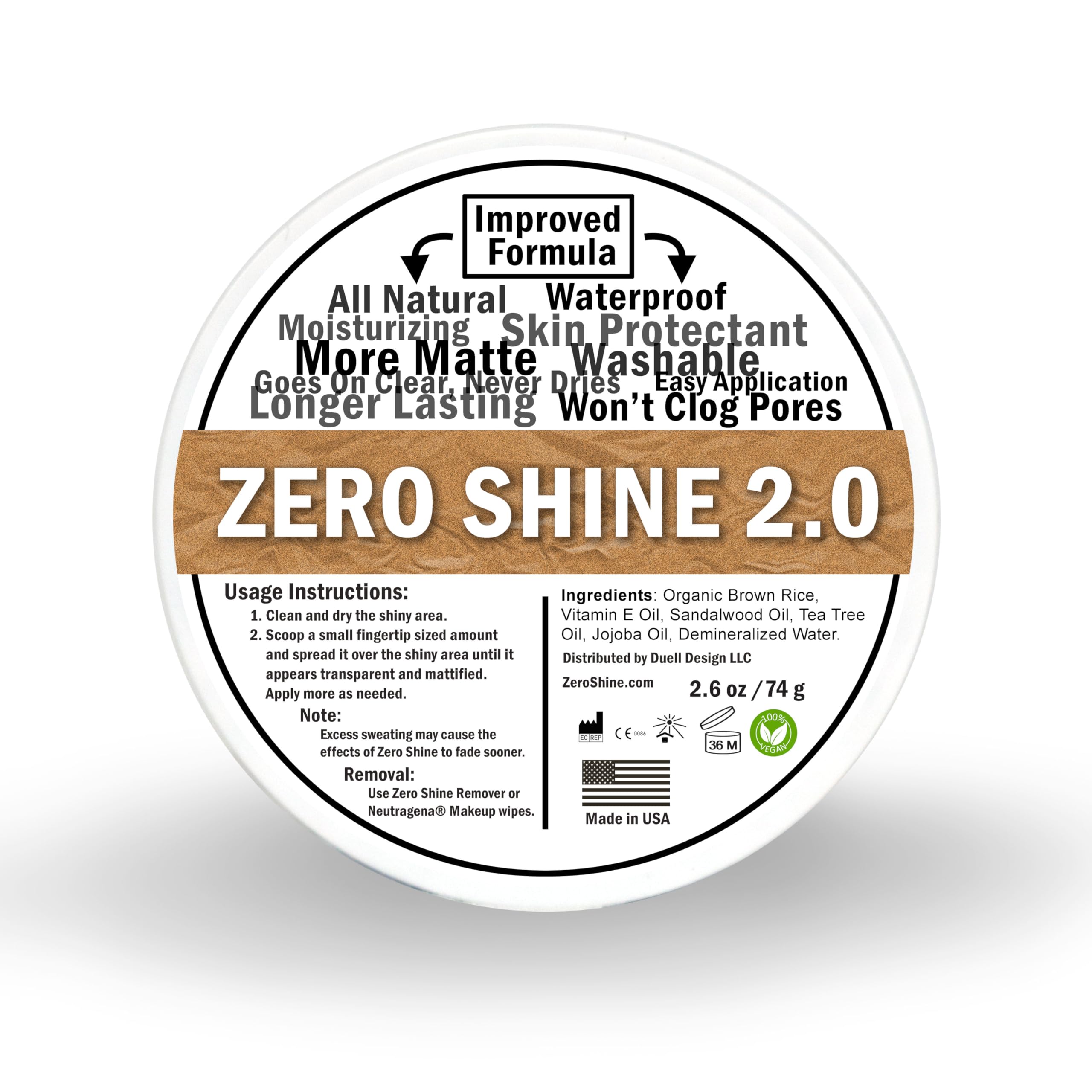 Zero Shine Jar SMP Matte 2.0 front view showing matte finish for the scalp
