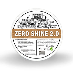 Zero Shine Jar SMP Matte 2.0 front view showing matte finish for the scalp