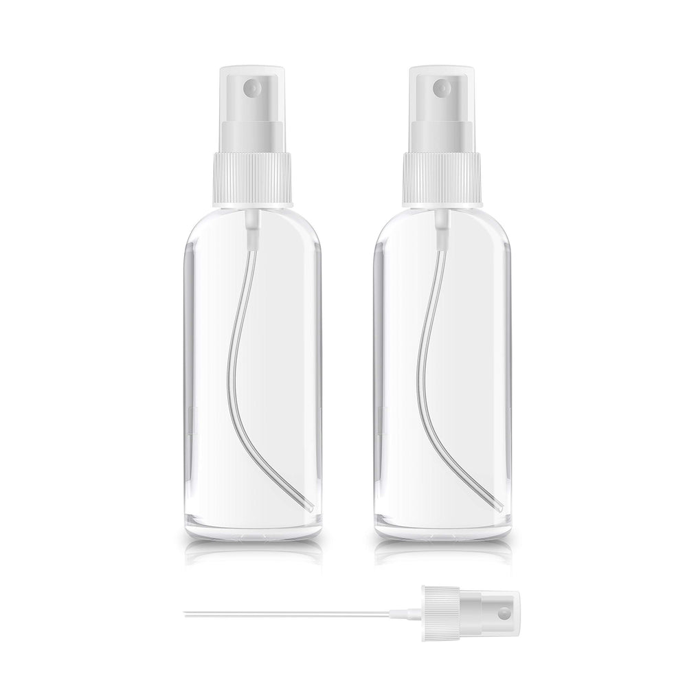 ZEROFIRE 2pack 1oz clear spray bottle for easy travel and fragrance samples.