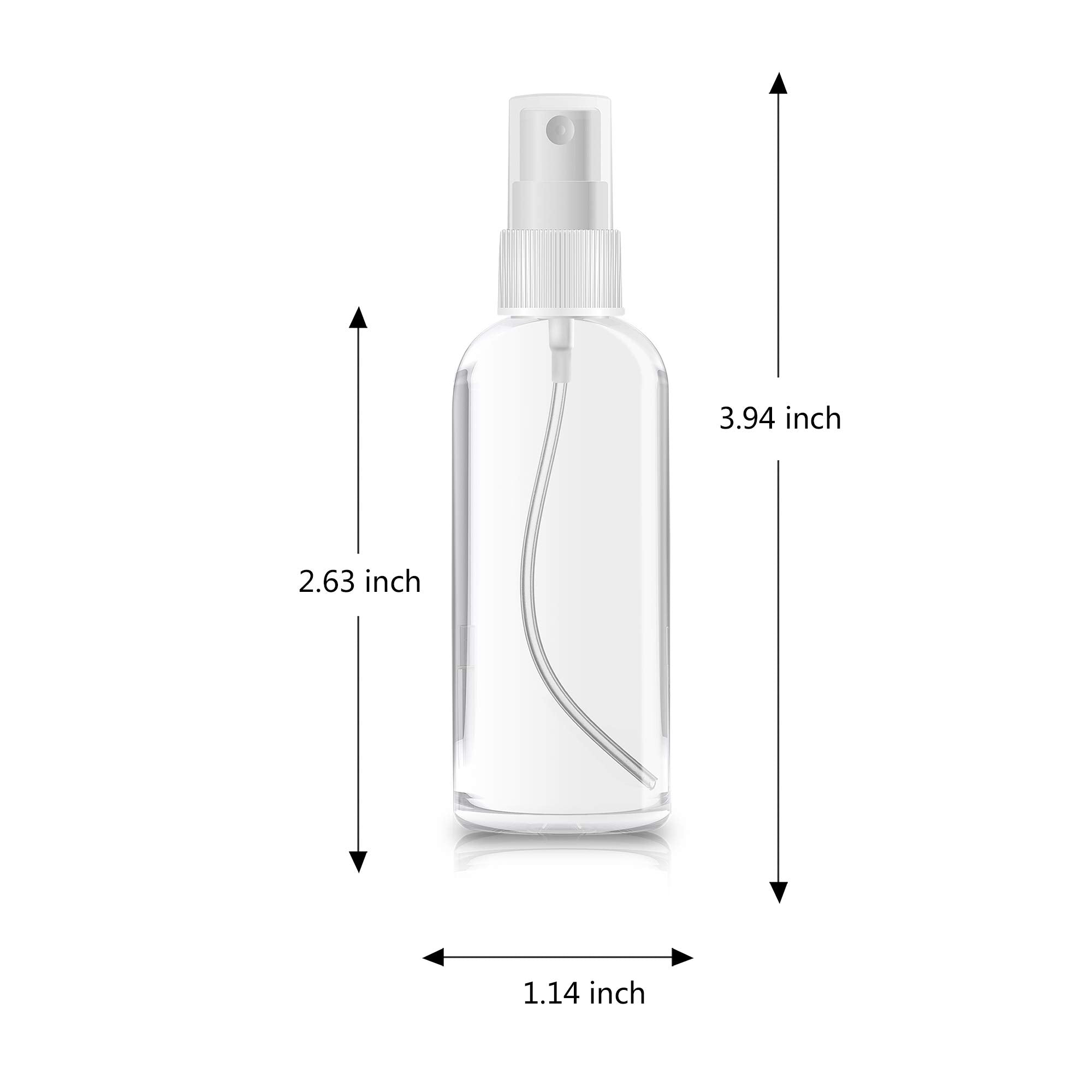 ZEROFIRE 2pack 2oz clear bottle ideal for larger samples and skin care mixes.