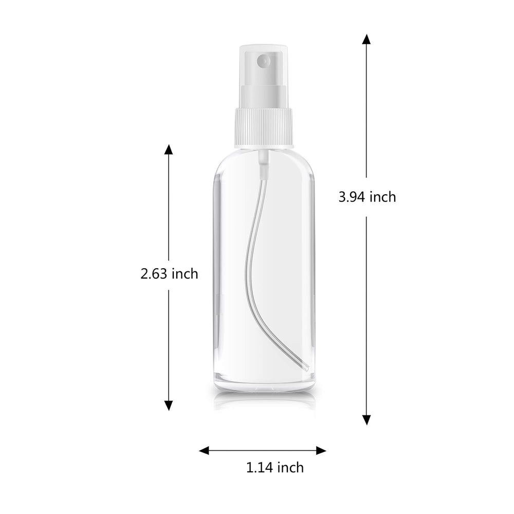 ZEROFIRE 2pack 2oz clear bottle ideal for larger samples and skin care mixes.