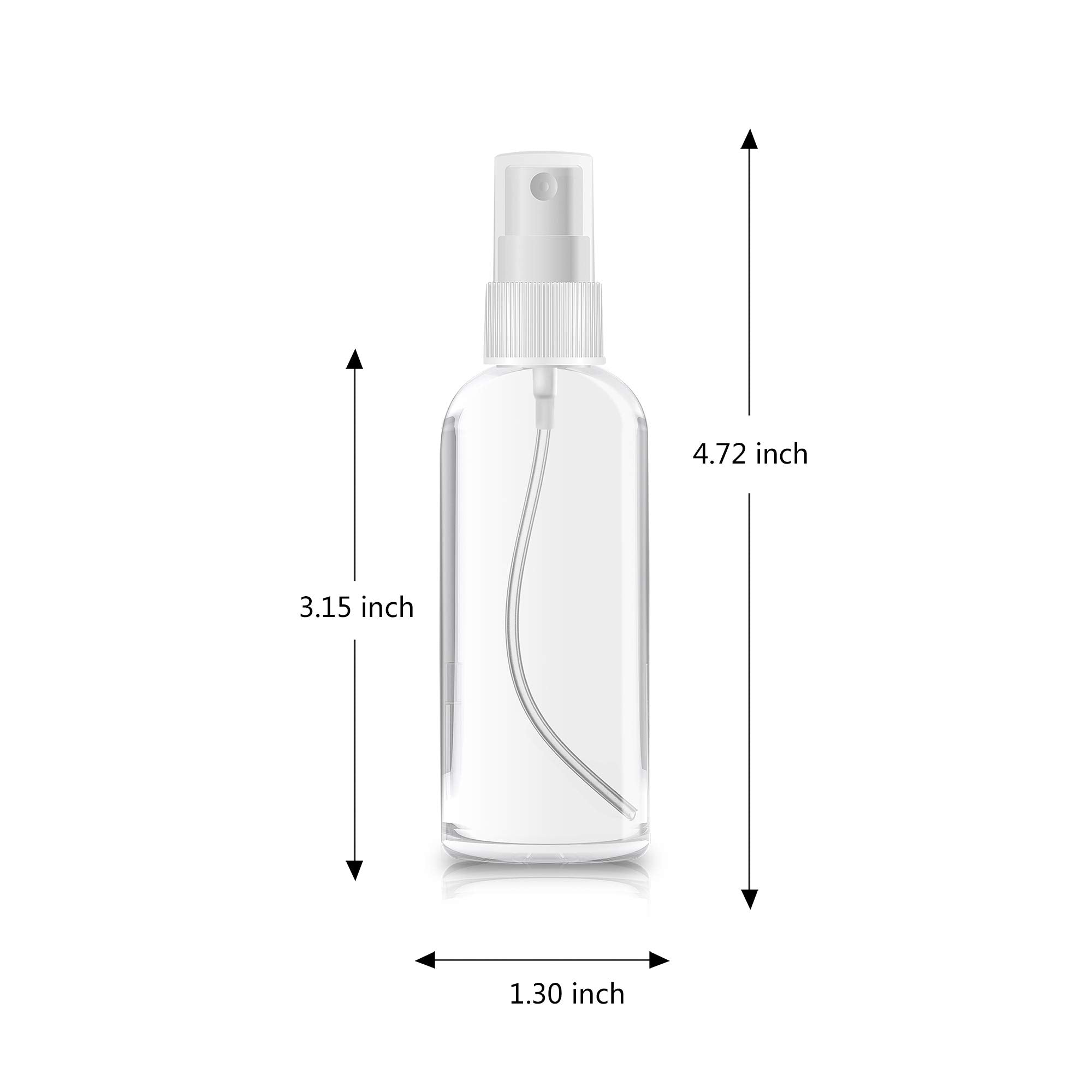 ZEROFIRE clear-cap keeps spray heads clean and leak-free during travel.