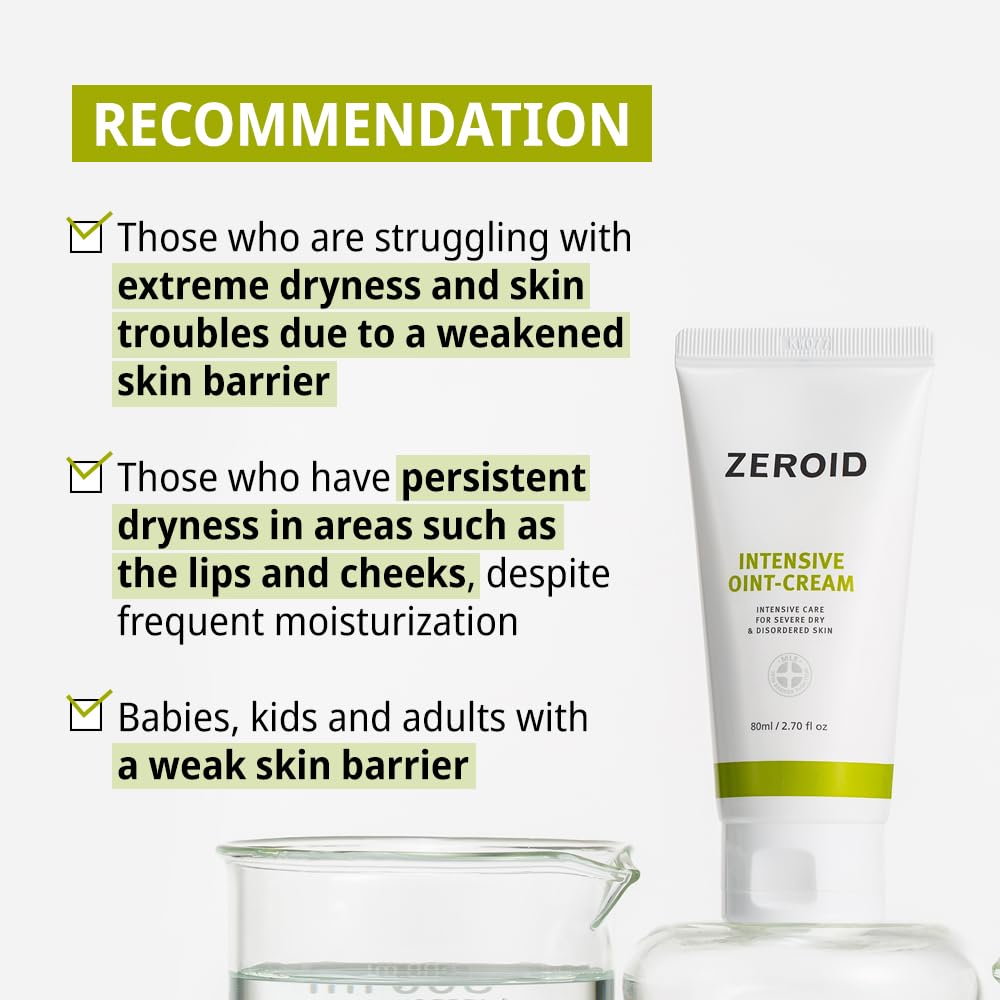 ZEROID dermatologist-tested label underscores safety and clinical evaluation.