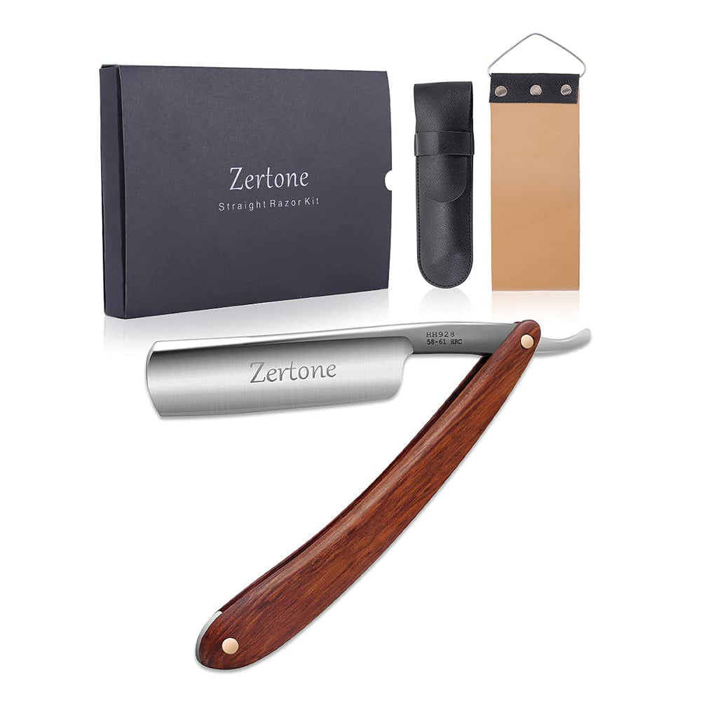 Zertone straight razor kit bundle for refined grooming