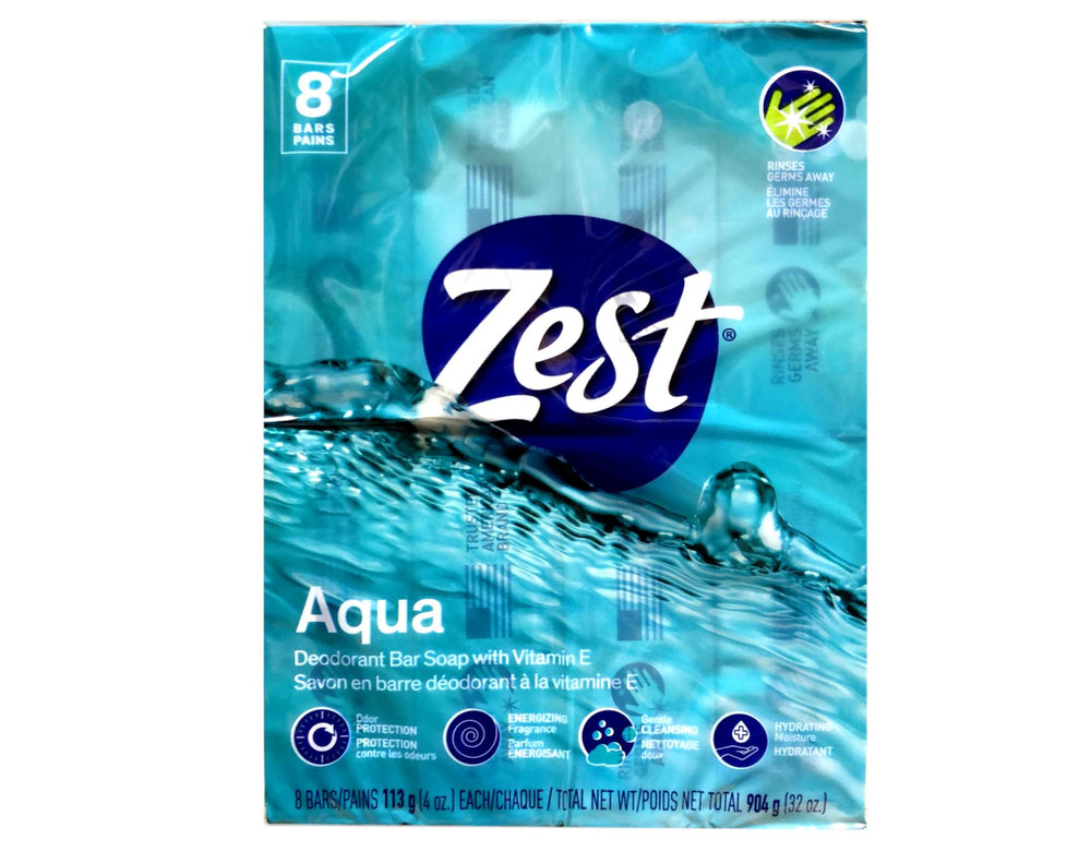 Zest Aqua Bar para uso diario en cuerpo y ducha.