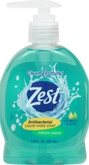Zest Jabón líquido para manos, botella, aroma Aqua Fresca y suaviza la piel