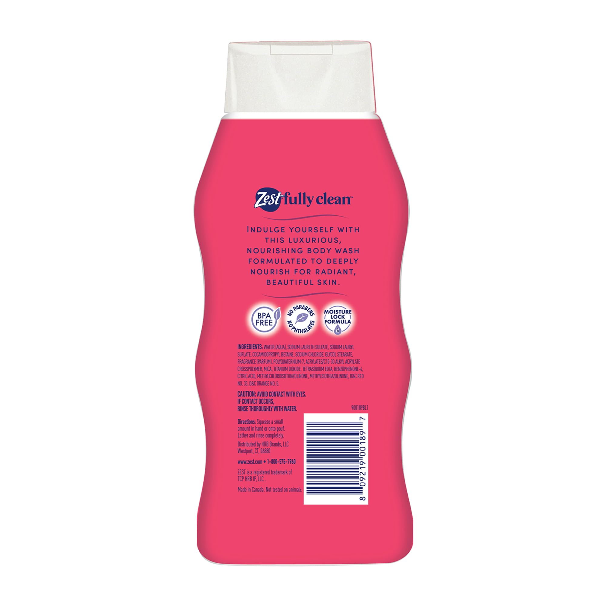 Zest Wild Cherry and Vanilla lather closeup for a spa-like shower experience