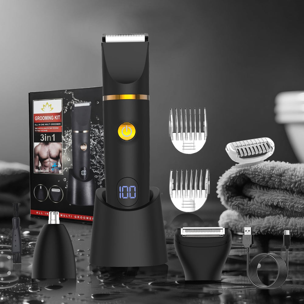 Zesuti Manscape gift packaging highlighting a versatile grooming tool.