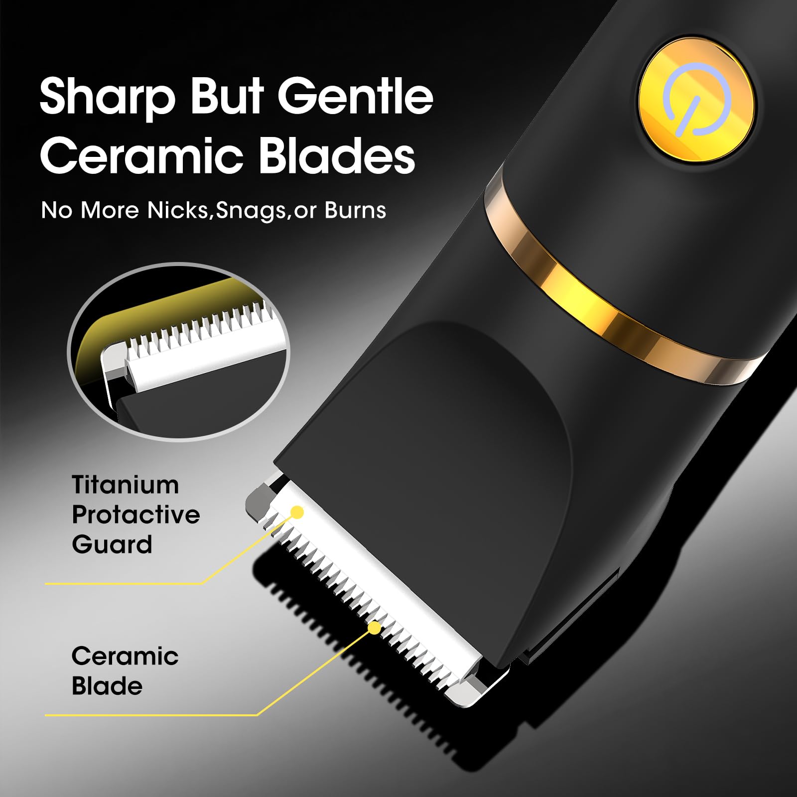Zesuti Manscape trimmer in shower for convenient wet shaving.