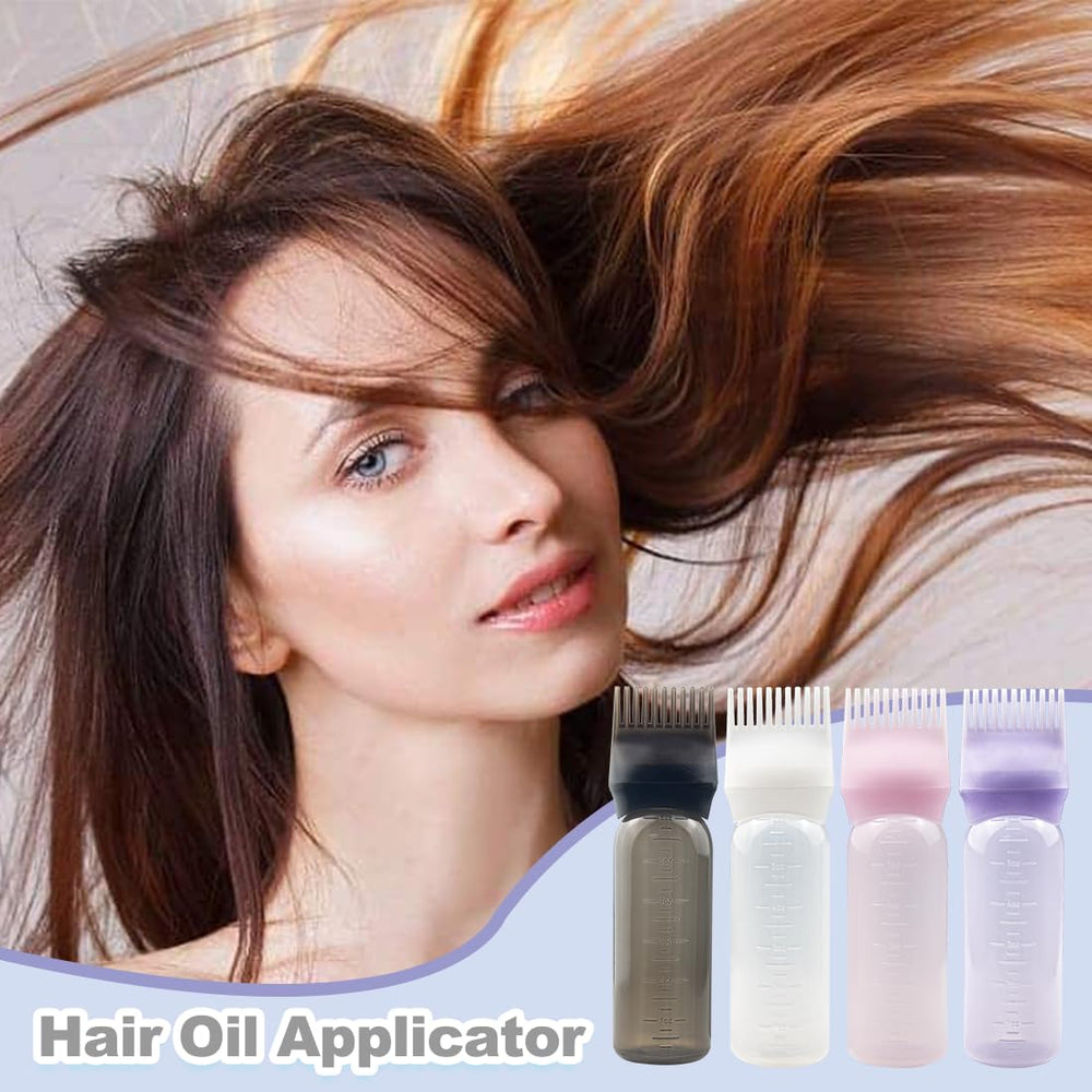 ZGQHZR hair dye applicator bottle provides mess-free application on the go.