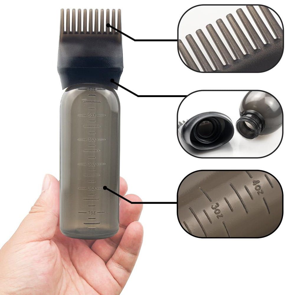 ZGQHZR pink-cap root comb bottle ensures even oil distribution during treatments.